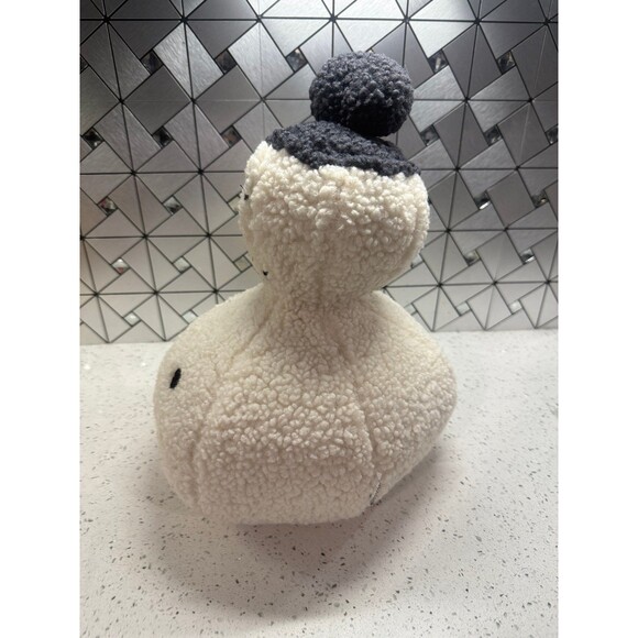 Merry Moments Aldi Snowman Sherpa Plush Figure Pillow Christmas 11” 2023 Cut Tag - Picture 5 of 7